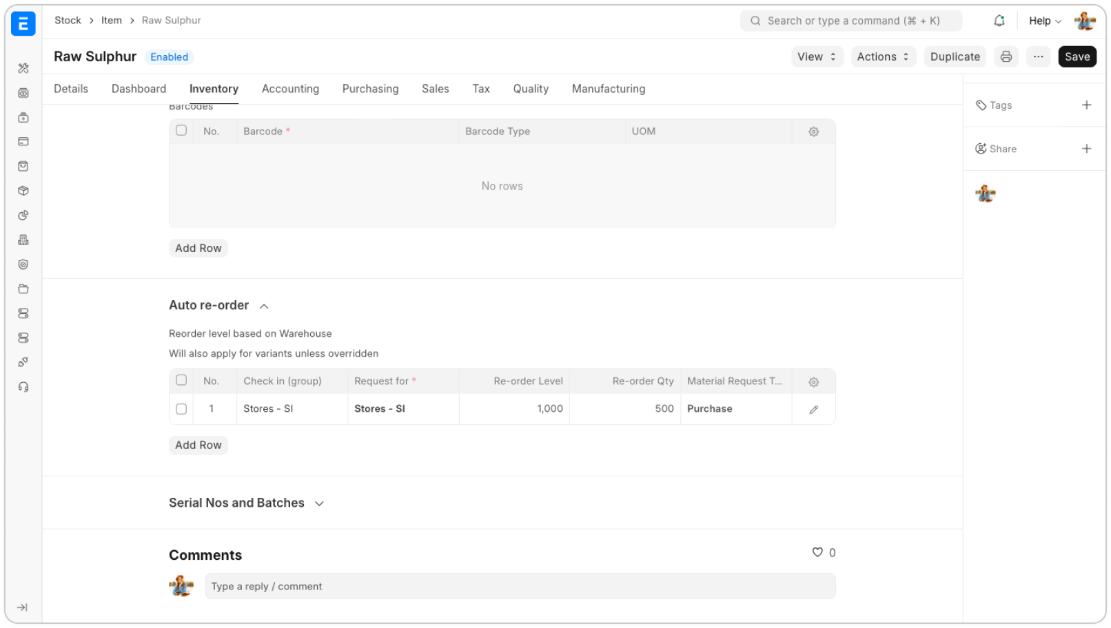 Open Source ERP Software for Chemical Manufacturing | ERPNext