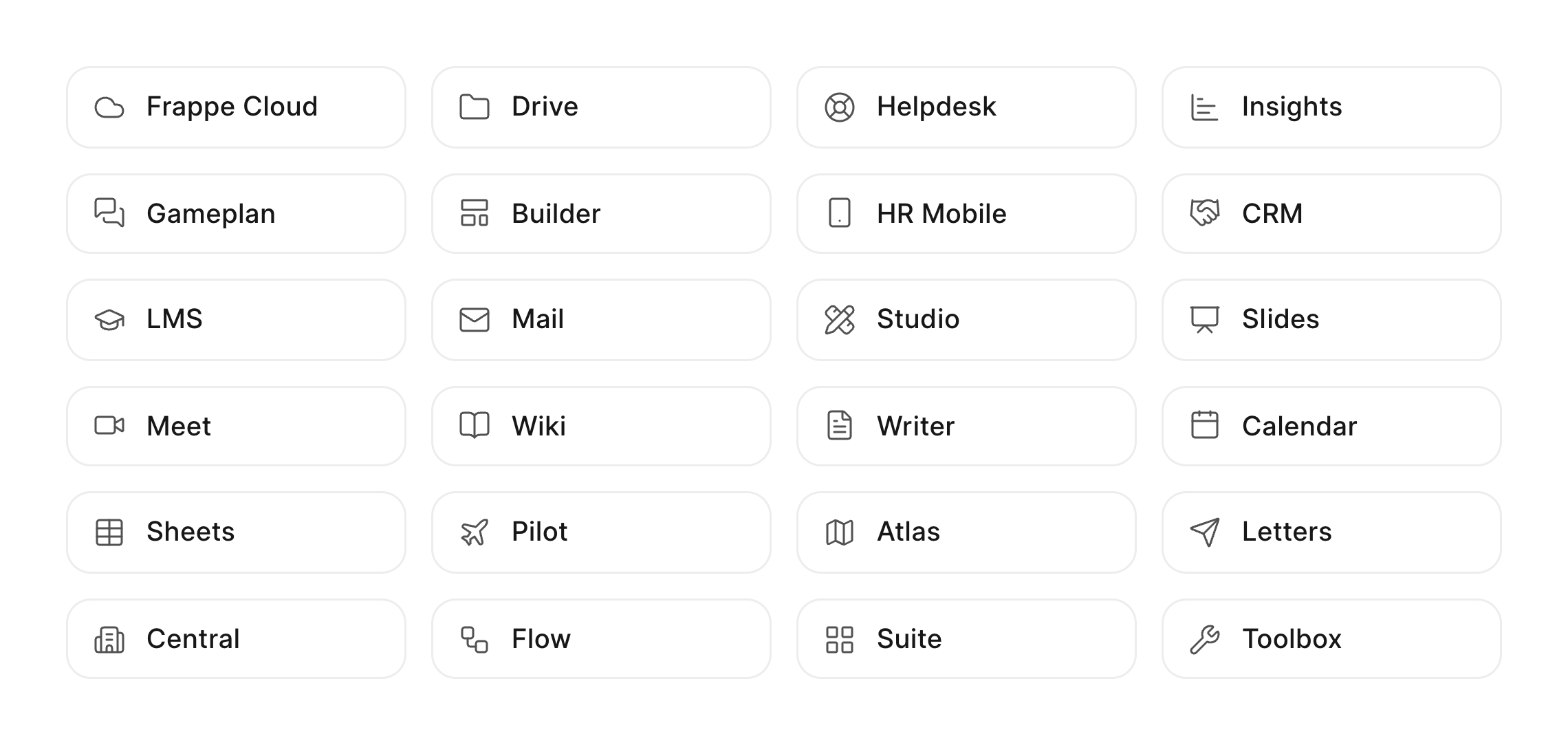 25 Frappe apps built with Frappe UI.