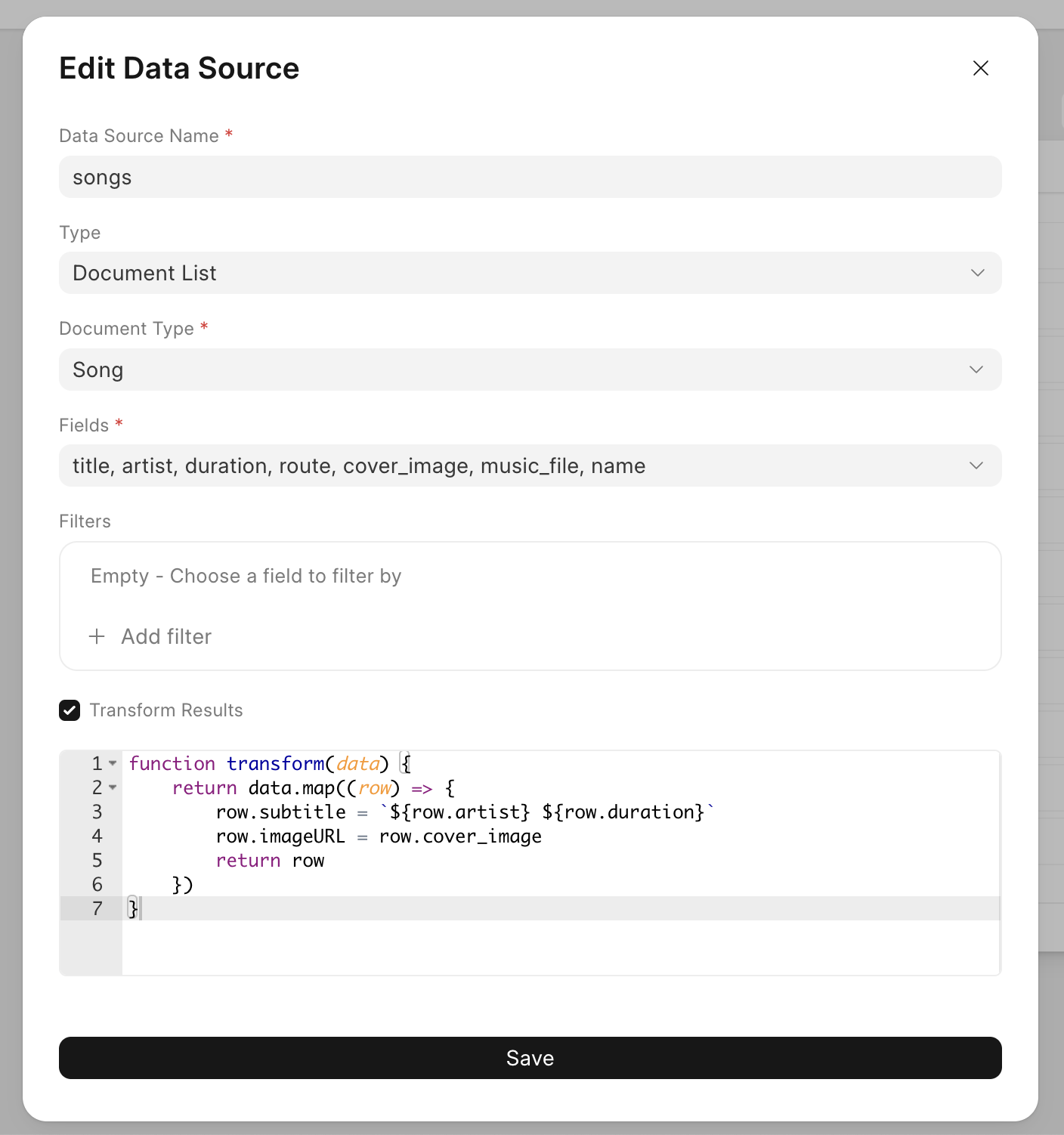 Configuring Data Sources
