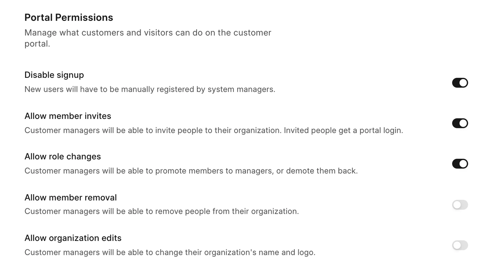 Portal permissions in Frappe Helpdesk