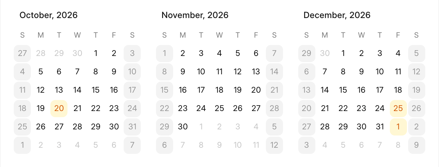 Holiday calendar in Frappe Helpdesk with weekends and holidays left out of SLA time