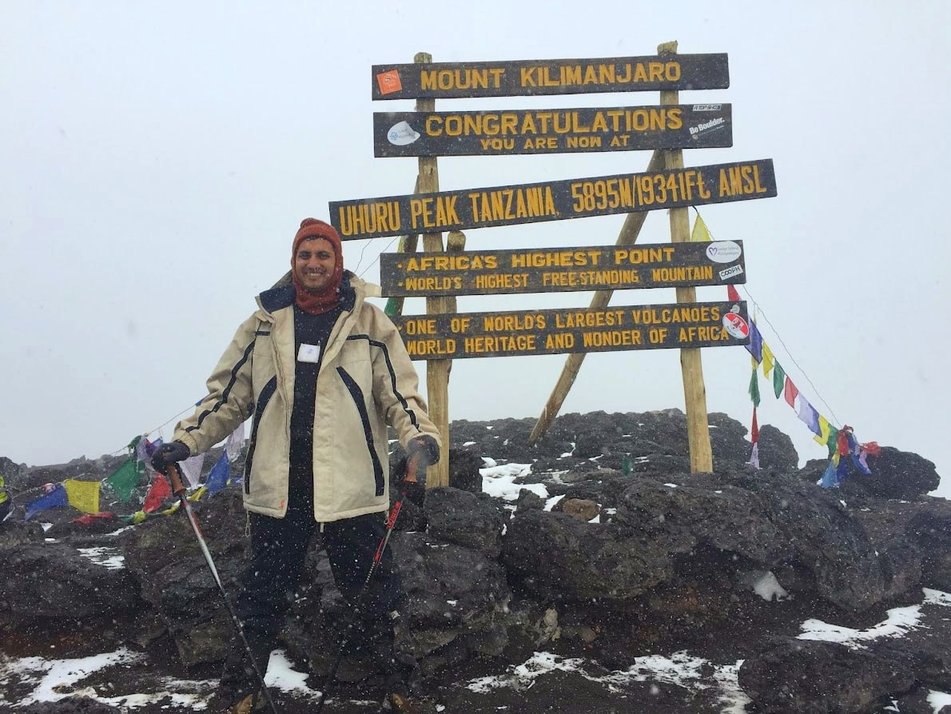 Mitesh Choksi calls summiting the Kilimanjaro “a simple 8 hour walk” - Cover Image