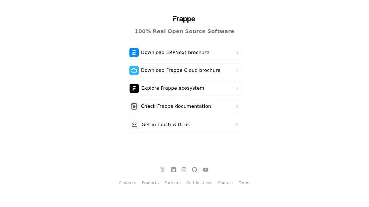 Frappe: Open Source Software