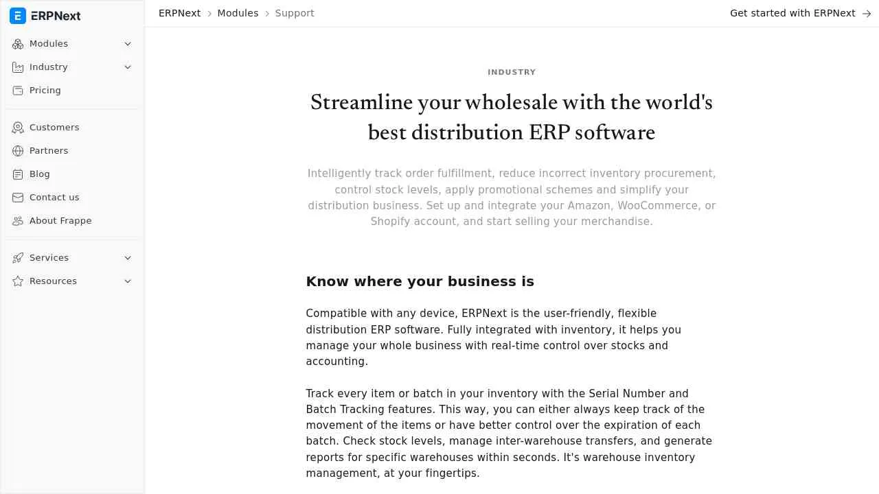 Streamline your wholesale with the world's best distribution ERP software