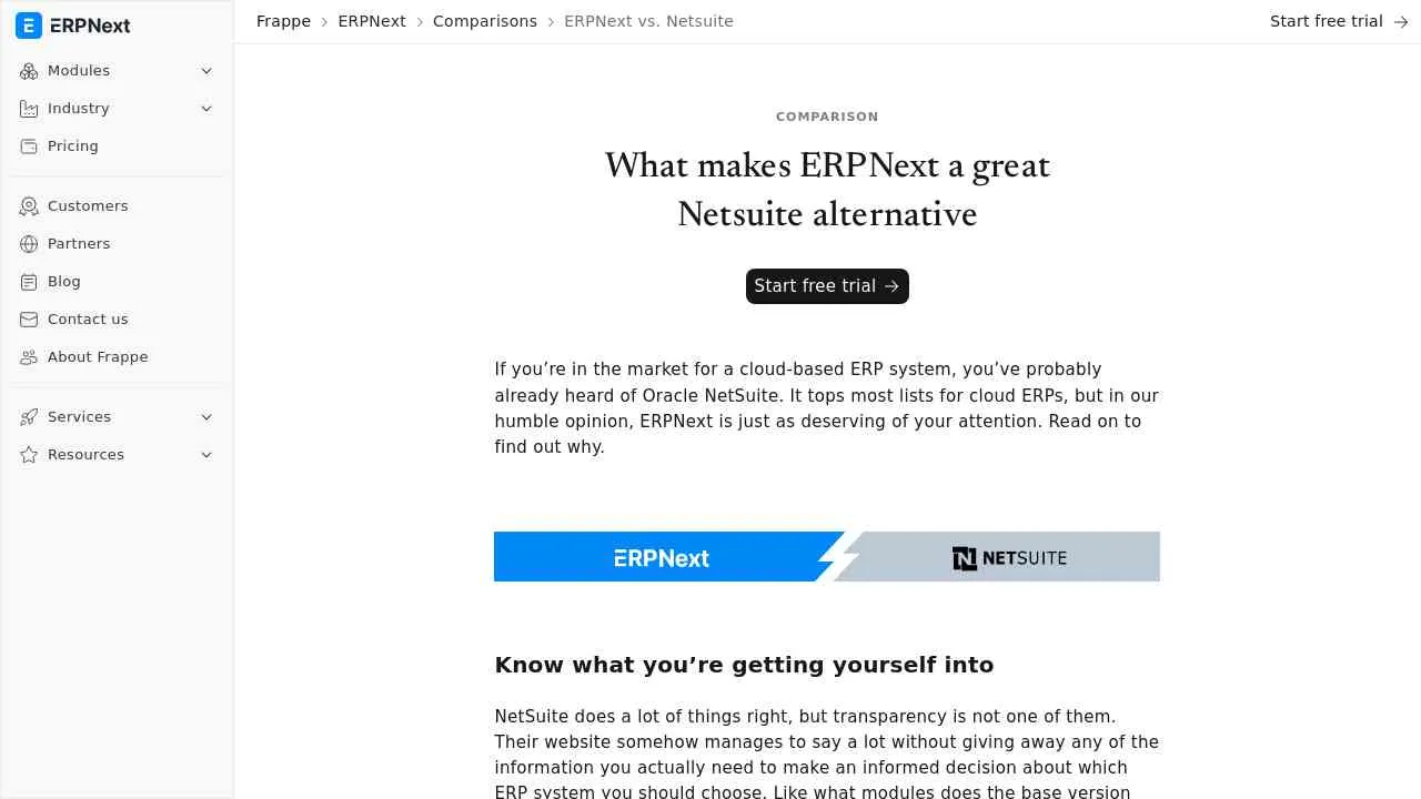Here's why Open Source ERPNext is better than NetSuite
