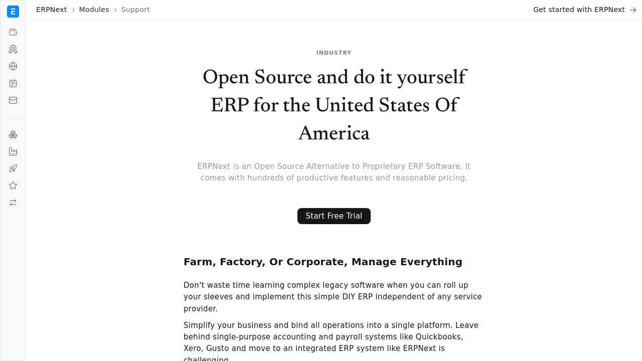 Open Source and do it yourself ERP for the United States Of America