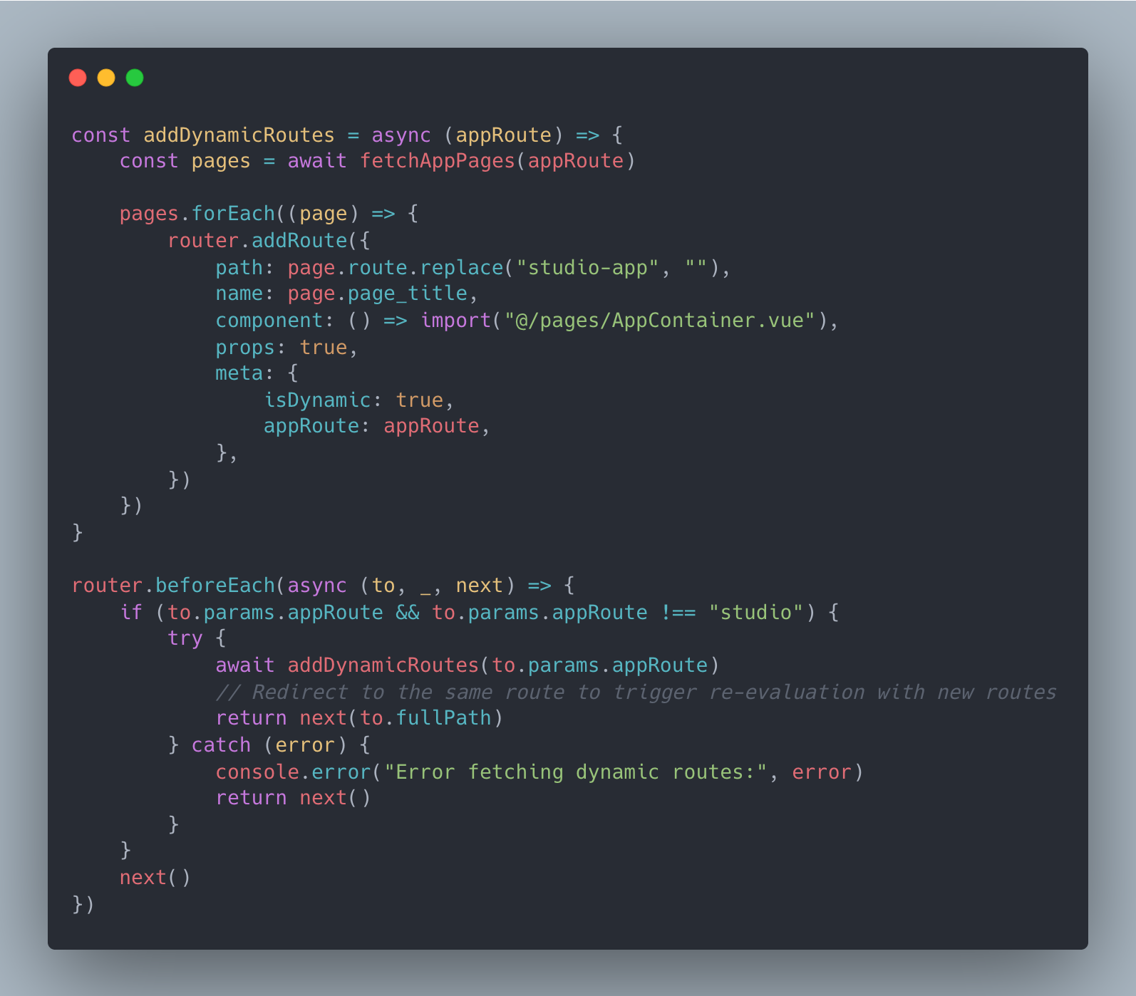 Dynamic Routing