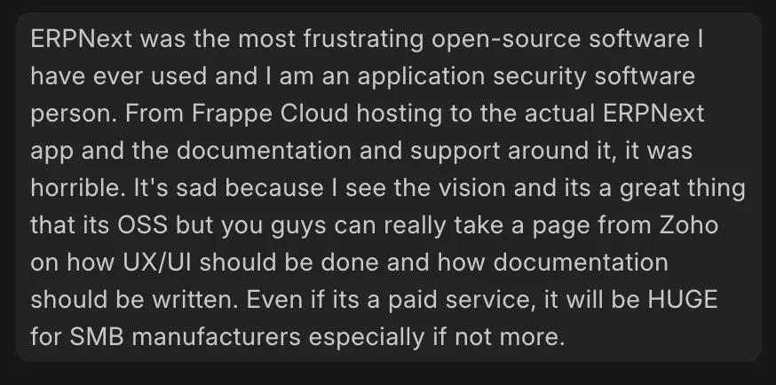 User Feedback